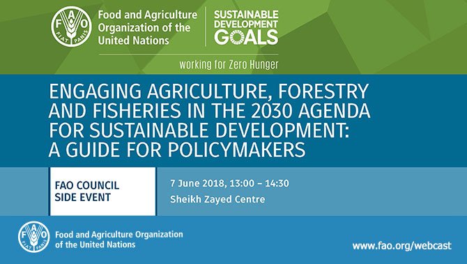 FAOSDGs's tweet photo. Event | Listen from the voices of Sudan🇸🇩, Sweden 🇸🇪and Bangladesh 🇧🇩 how we can achieve the #GlobalGoals in

🌽 Agriculture
🌲 Forestry 
🐟 Fisheries 

🎥 Watch the LIVE Webcast NOW 👉🏾 https://t.co/iKqdXCH0TX 

#CL159 #SDGs https://t.co/E1awVJK3kV