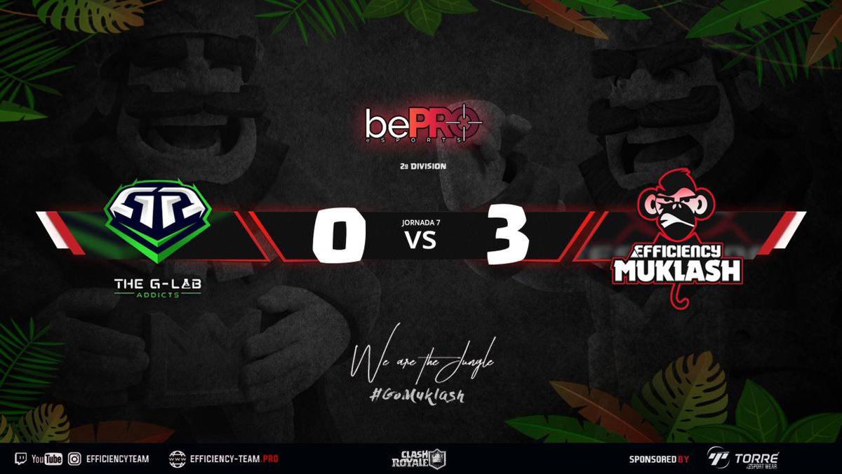 Efficiency_team's tweet photo. #ClashRoyale 🏆  @bePro_League

Fase de Grupos 
📅 Jornada 7ª  
VICTORIA 🆚 @TheGLaB_Addicts

Free win tras la incomparecencia de nuestros rivales. ¡Seguimos sumando! 💪🏾🐵

#CabalgandoJuntos 
#Go @Muklash__ 🐒 https://t.co/QqGYwbU7T6