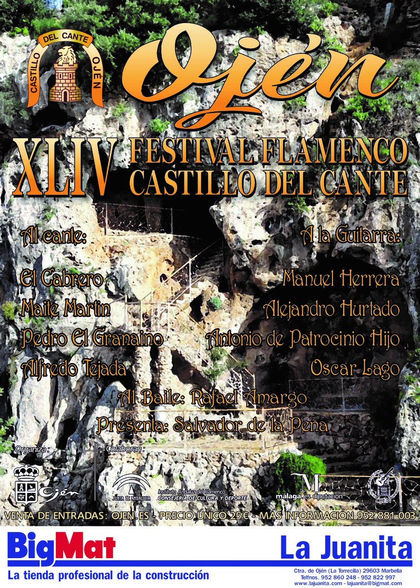 ¿Has visto ya nuestro cartel?
#Ojén #FestivalFlamenco #CastillodelCante