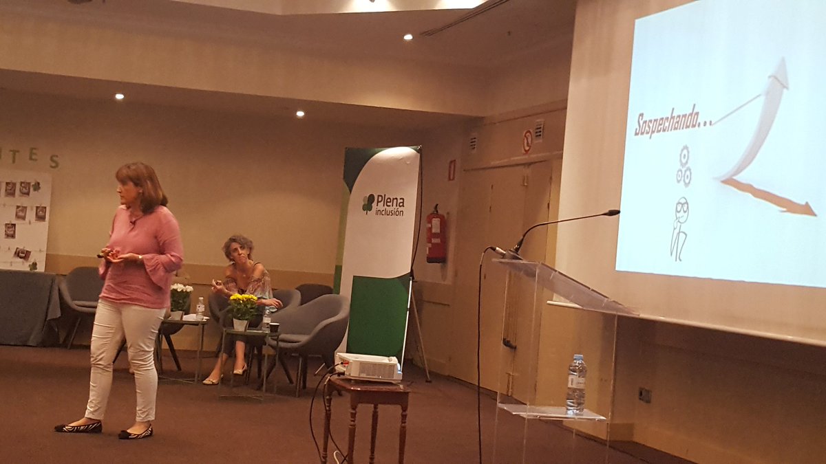 Plenainclusion's tweet photo. "¿cómo tienen que transformarse las organizaciones? Tenemos que pensar en términos de persona, no de organización". Tatiana Urien @Asoc_Gaude @fevas #deltabúalatarea https://t.co/fL4hdLspkb