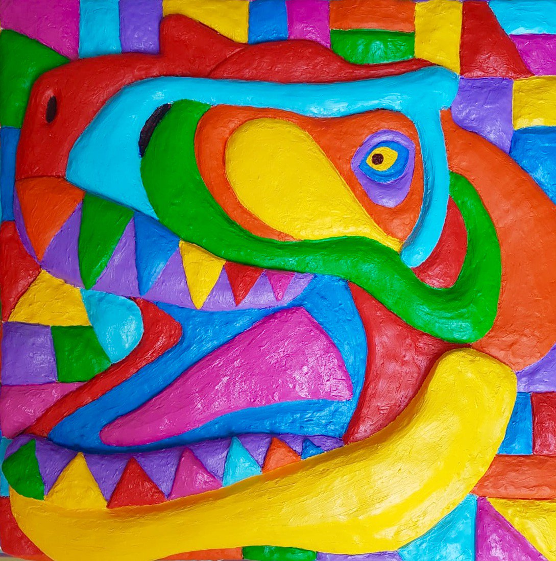 CASSART1984's tweet photo. Guaranteed to be the most colourful #exhibition you'll see this summer: "Say You'll Be There" is a collection of 3D mixed-media paintings by our staff #artist Connie Viney.

Find it in the Art Space at Cass Art #Islington (free entry) until June 12th! https://t.co/v8vxNmwMn0 https://t.co/fN3RDsdE2g