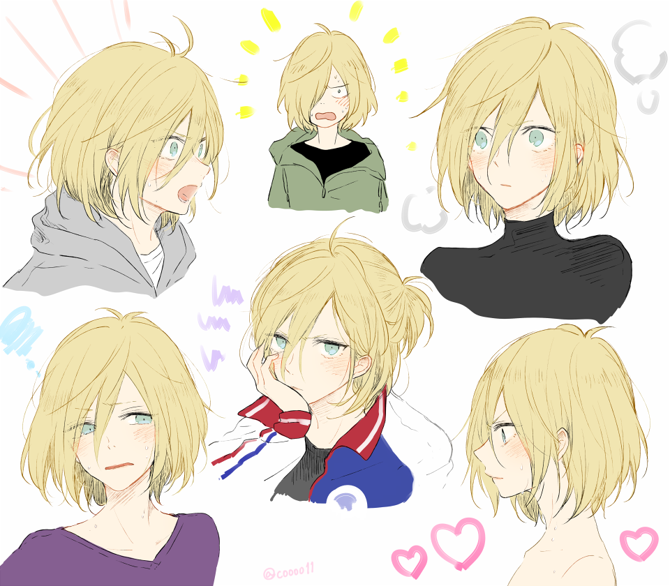 #繋がらなくていいから俺の描くユーリをみてくれ
🍕🍕🐯🍕🍕 
