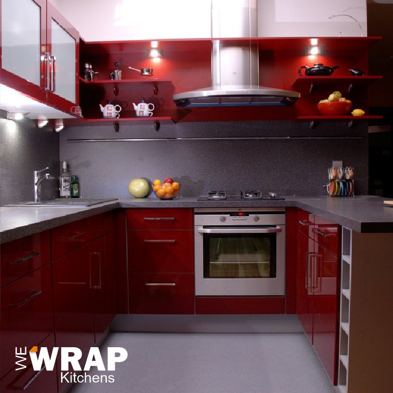 wewrapkitchens's tweet photo. Red Gloss Wraps 😍 ❤️available to transform your kitchen looks at a fraction of the cost of a new one. Hardwearing vinyl, professionally installed to your cupboards, drawers, cabinets and even appliances. Visit us to find out more at https://t.co/z6KcCcsCYf #KitchenWrapping https://t.co/LaMoE1QKRJ