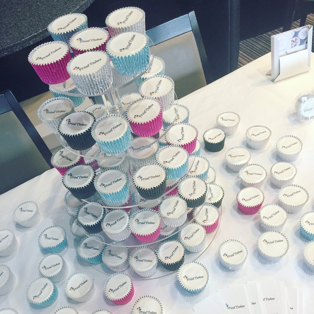 printcakesUK's tweet photo. Come grab yourself a cupcake at our stand! @TheMusselClub #ShowYourMussel #SYM18 @StadiumOfLight https://t.co/mhL7aP09Og