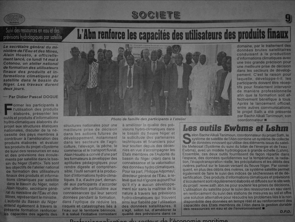 We concluded three workshops with the Niger Basin Authority and local end users of our data and forecasting products in Benin, Cameroon, and Chad. Long days and very useful feedback!