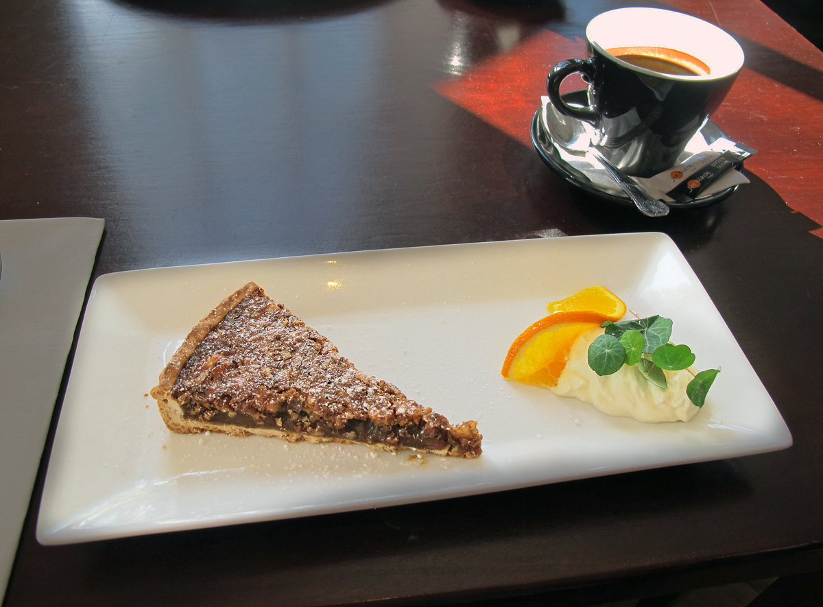 Coffee and a Cake anyone? Come and try Tom's Cheshire Honey and Walnut Tart with Orange Cream 😋

#CoffeeAndACake #StocktonHeath #Salivating