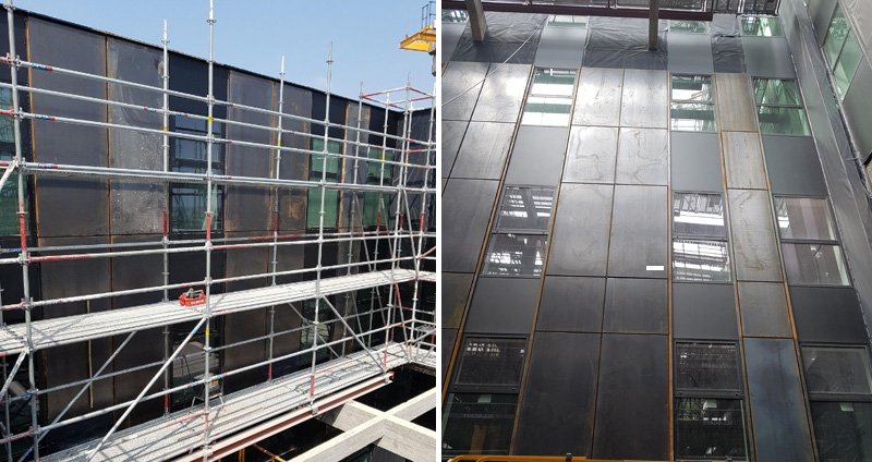 Rond deze zomer levert <a href="/MetalDesignWork/">Metal Design Works</a> gevelbekleding voor Backstage 2 Upkot in Gent, deze wordt uitgebreid met Upkot 2 4 bouwlagen en 2 extra verdiepingen en atrium. Wij verzorgen verzorgt ca. 1.050 m² weervast stalen gevelbeplating en ca. 800 m1 weervast stalen raamprofielen