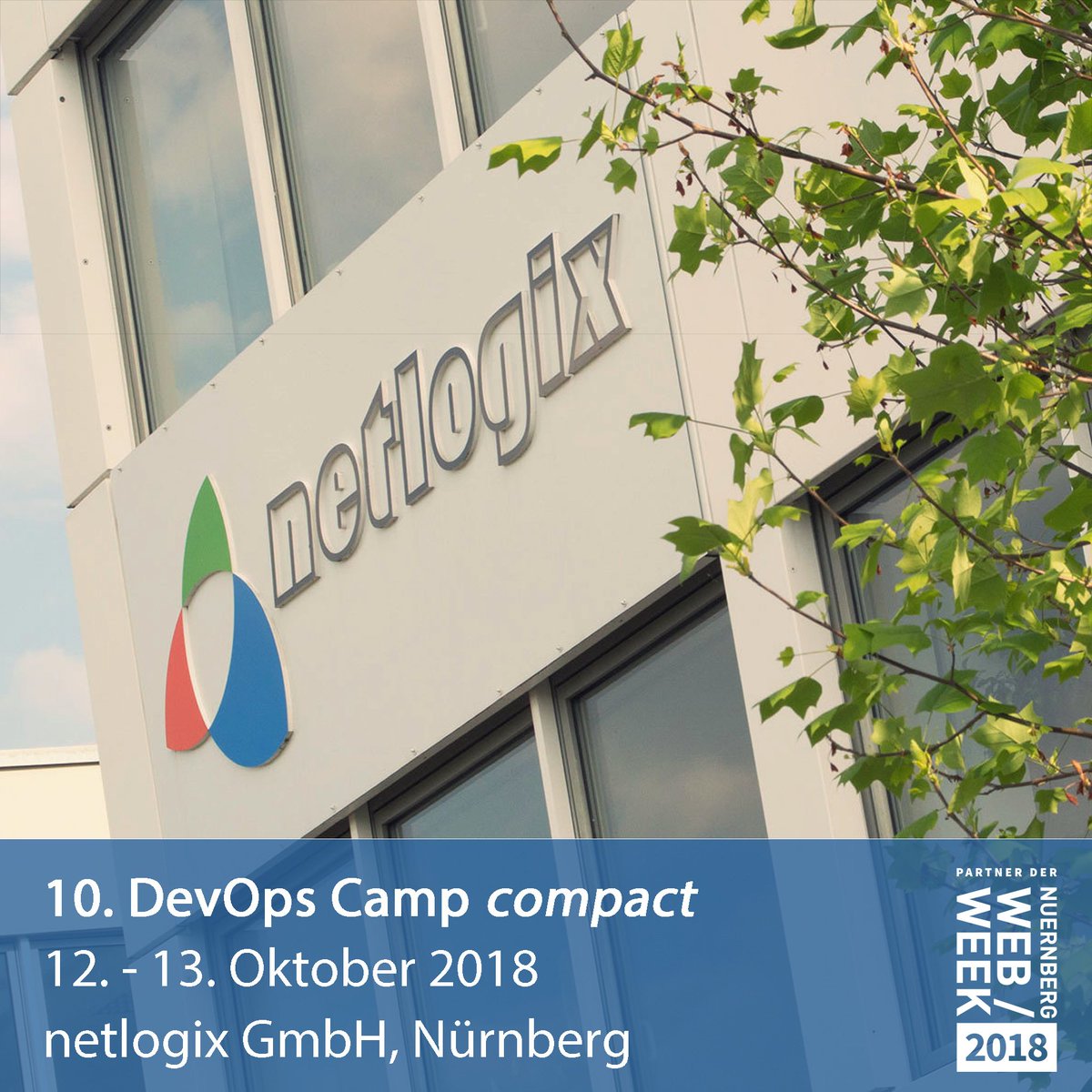 devops_camp's tweet image. Das 10. DevOps Camp (compact) findet im Rahmen der Nürnberg Web Week @nueww vom 12. - 13. Oktober 2018 bei der netlogix GmbH @netlogix_de in Nürnberg statt. Wir freuen uns schon! #nueww #netlogix #dvocc18 #devops