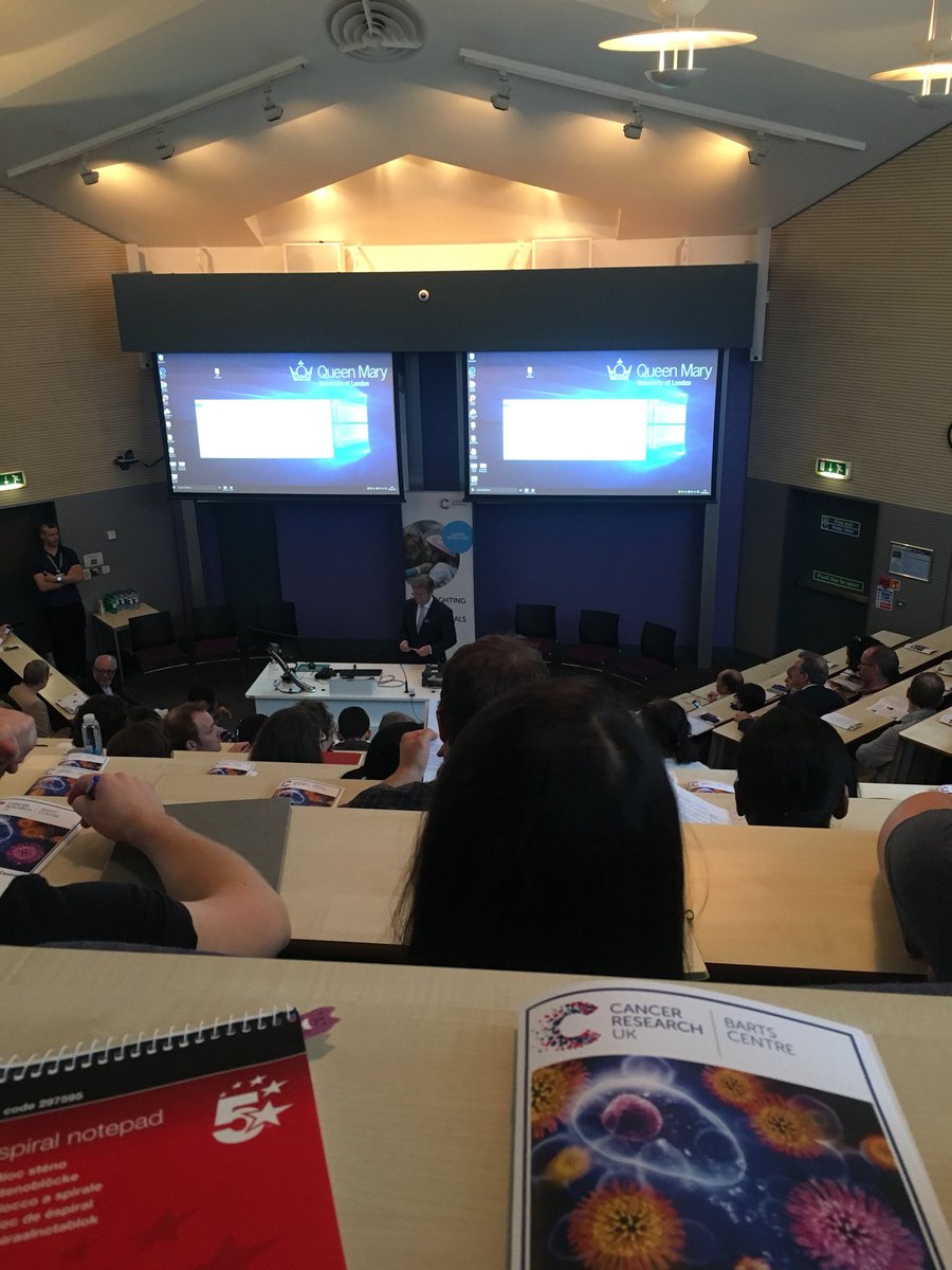 BeePereira94's tweet photo. First talk of the day by Prof Fran Balkwill on deconstruction and reconstruction of the ovarian cancer micro environment! https://t.co/tVai9v7Q3w