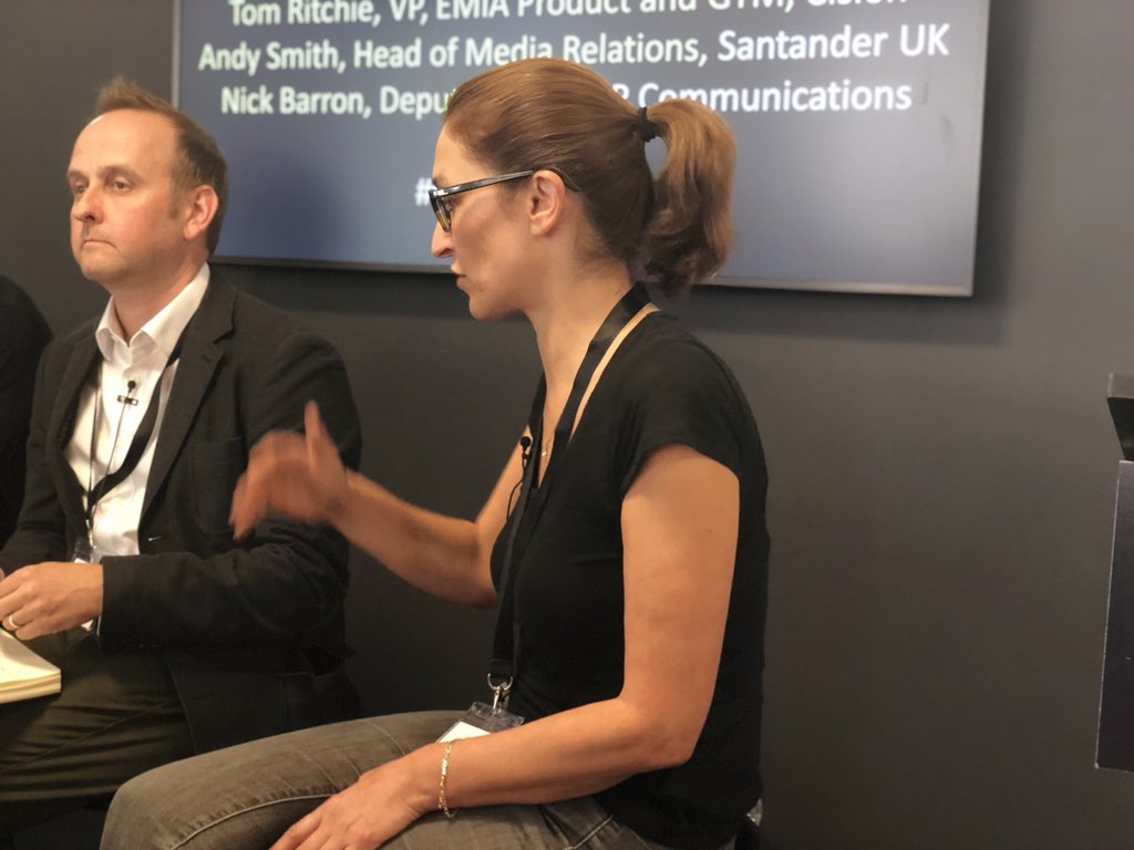 AlexMyers's tweet photo. So @delph003 is taking names on this panel at #FutureInfluence “there’s a big ‘tactical’ trap” https://t.co/y3exfG1dMP