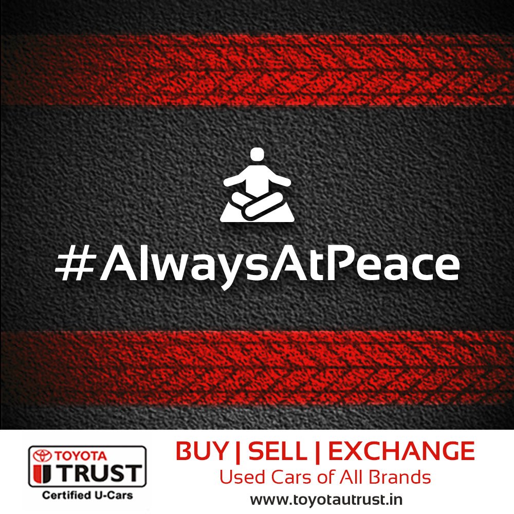 Toyota_U_Trust's tweet photo. Why get drowned in tedious paperwork while buying a Used Car?
Toyota U Trust takes care of the required paperwork. @_vksingh_ #AlwaysAtPeace #PeaceOfMind #सदैवआपकेसाथ #BuySellExchangeUsedCar #UsedCar #ToyotaUTrust https://t.co/8hHGjOqwQh https://t.co/wqgKC4aINf