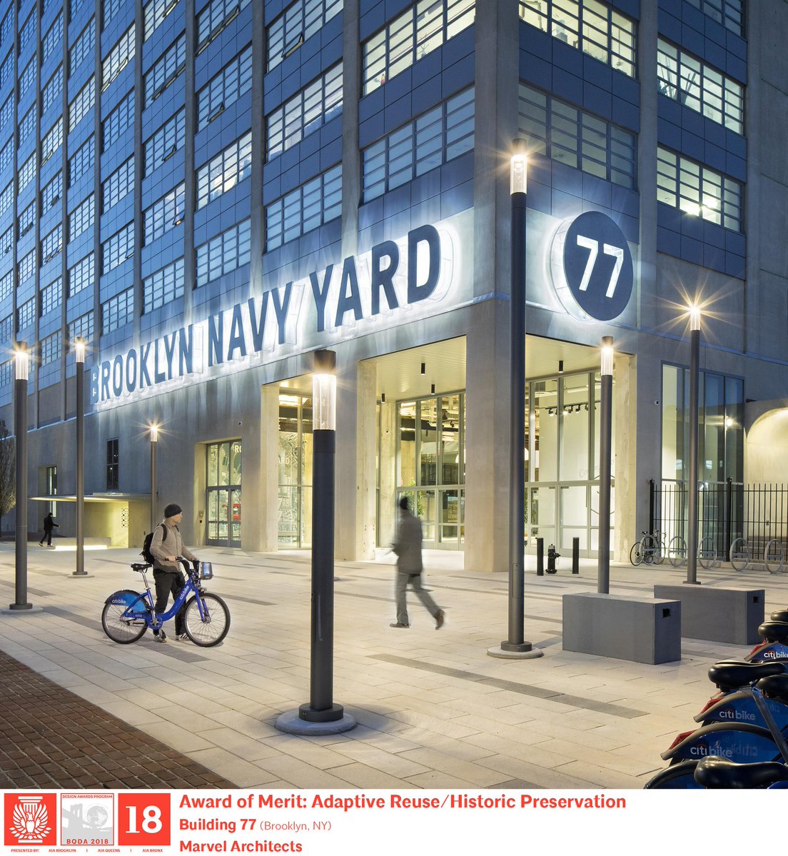 The #MeritAward in the Adaptive Reuse/Historic Preservation Category is awarded to @MarvelArch for Building 77  

Congratulations! 📷 #MarvelArchitects #Building77 #BQDA18 #AIABrooklyn #AIAQueens #AIABronx