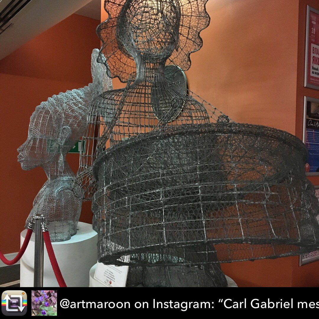 Photo by @artmaroon 📸
Carl Gabriel's sculptures at The Tabernacle, one of our venues. Carl is known internationally for his large-scale sculptures made with traditional wire bending techniques. 
#thetabernacle #carlgabriel #wirebending #carnival