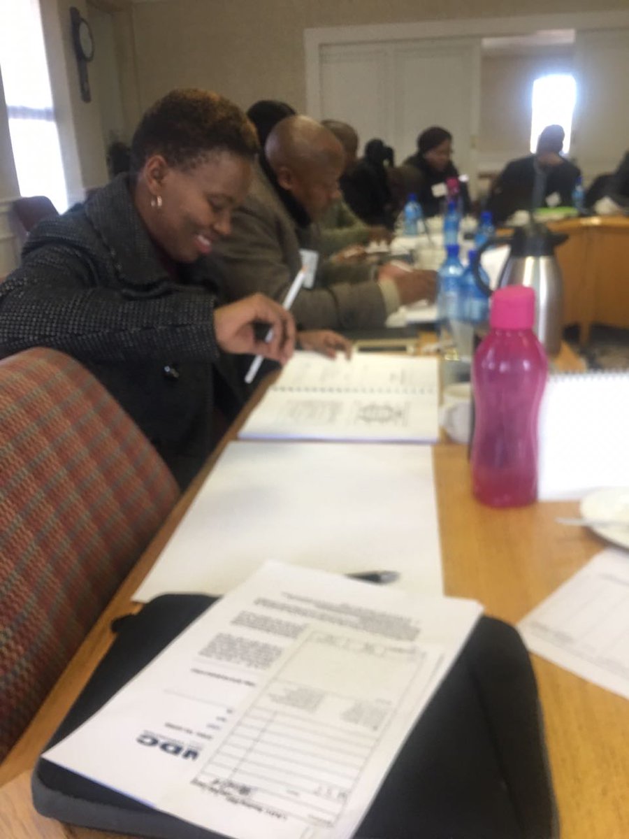 Lean_Africa's tweet photo. Yesterday, senior team members of the #Lesotho National Development Corporation began creating their #A3s for problem-solving. Today they are taking another look: to bring facts in and take assumptions out. #Lean Management Development Programme #LeanTraining @UCTGSB @LeanGlobal https://t.co/wLLQrs0INK