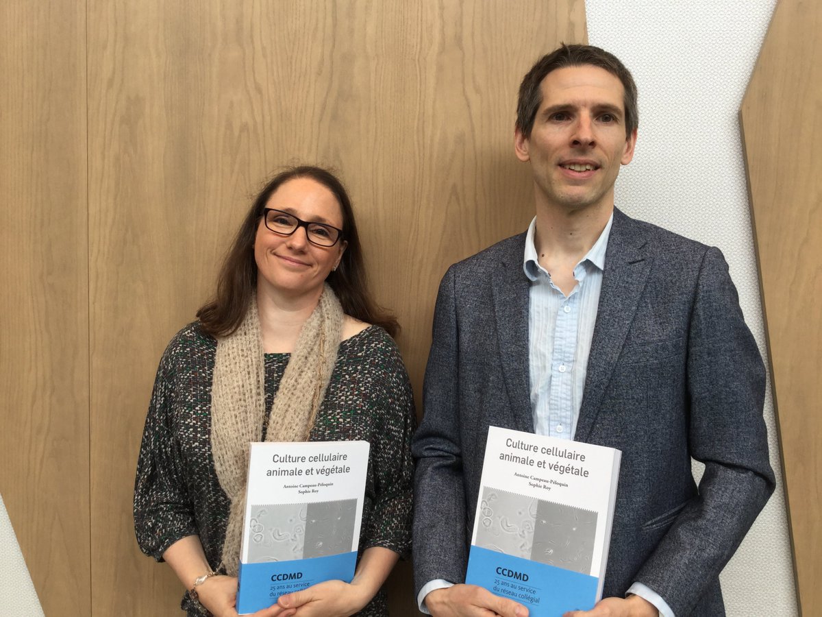 Cégep St-Hyacinthe (@cegepsth) on Twitter photo Sophie Roy et Antoine Campeault-Péloquin, enseignants en biologie au Cégep de Saint-Hyacinthe, ont lancé hier leur livre «Culture cellulaire animale et végétale», dans le cadre du 38e <a href="/ColloqueAQPC/">Colloque AQPC</a>. L'ouvrage est publié chez CCDMD. Bravo, Sophie et Antoine! 👏 Sophie Roy et Antoine Campeault-Péloquin, enseignants en biologie au Cégep de Saint-Hyacinthe, ont lancé hier leur livre «Culture cellulaire animale et végétale», dans le cadre du 38e <a href="/ColloqueAQPC/">Colloque AQPC</a>. L'ouvrage est publié chez CCDMD. Bravo, Sophie et Antoine! 👏