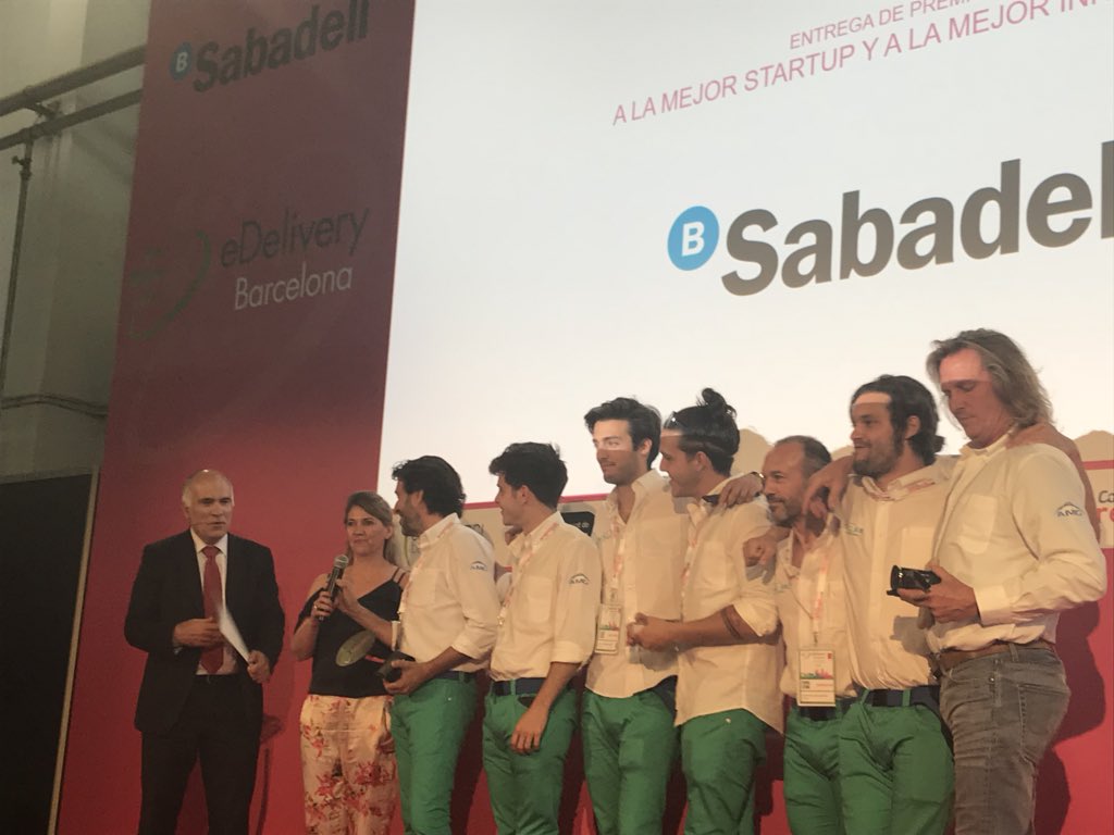 ConsorciZF's tweet photo. La start-up Scoobic, premio a la innovación de eDelivery 2018 en su última jornada. #eDeliveryBCN2018 #SIL2018 https://t.co/qlEf5X3ABQ