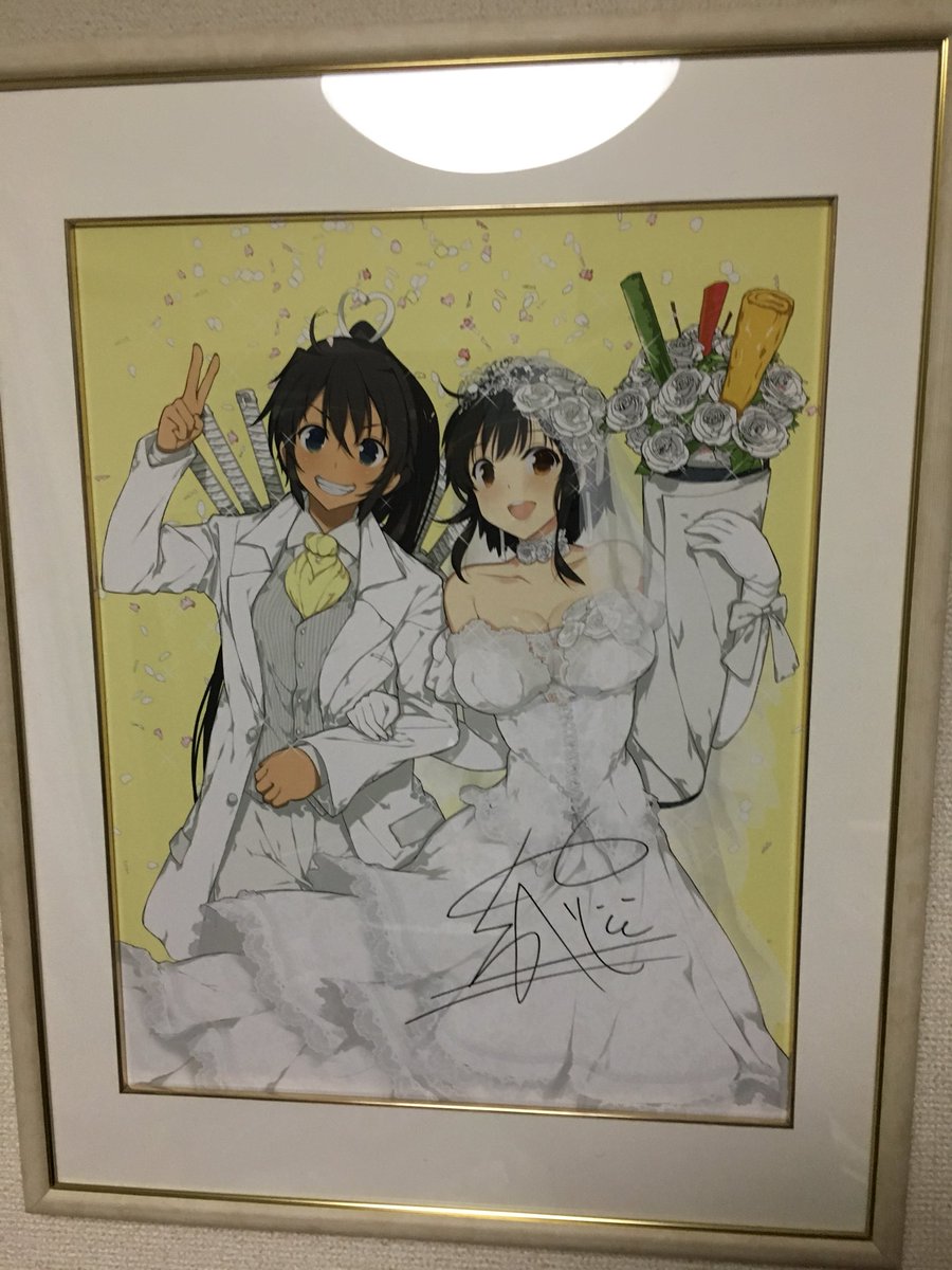 八七 やしち No Twitter マーベラス周年記念の閃乱カグライラスト 私の大好きな2人である飛鳥 焔をウエディングドレスとタキシードという要望で本当に最高に素敵な絵を描いて頂きました この世に二つと無い一生の宝物です 描いてくださった八重樫南先生をはじめとした