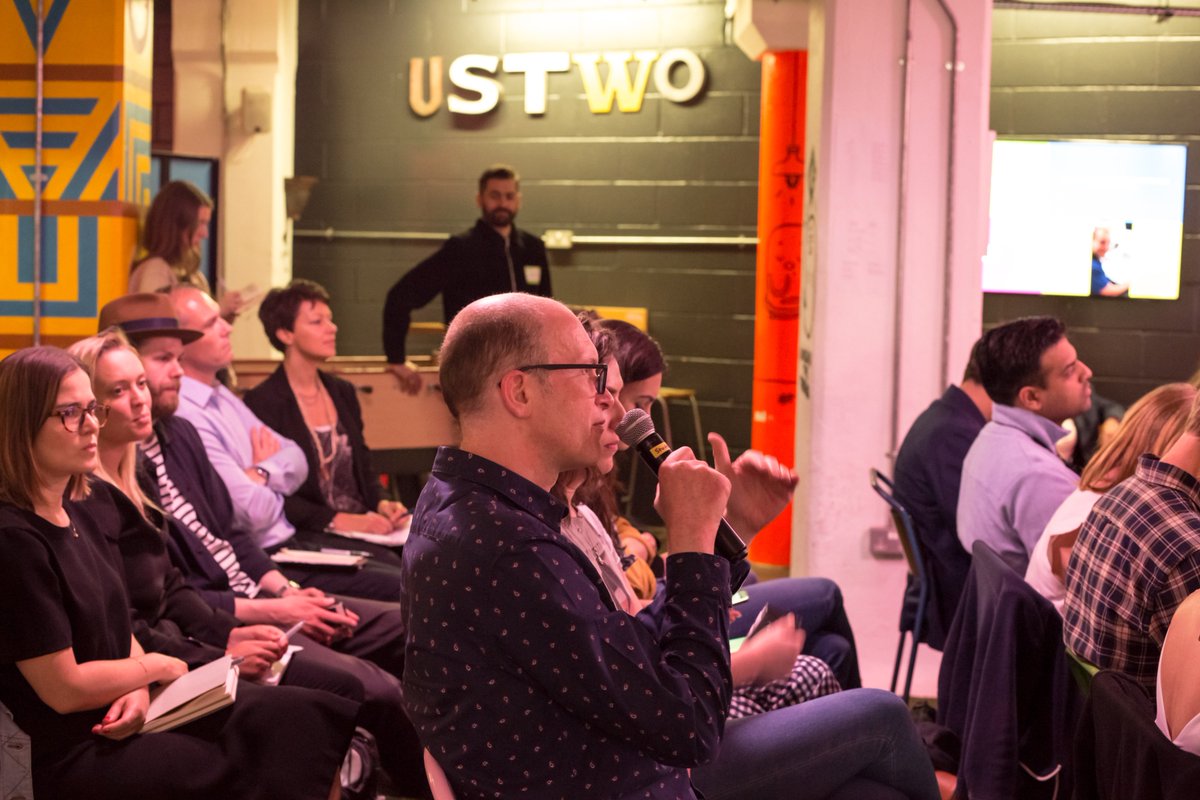 ustwo's tweet photo. All full house this morning at our London @ustwo Studio for our Future Of Loyalty event and a big thank you to our speakers @jrrt3000 @jasmineskee @higgis @the_tribe_way #ustwothinks https://t.co/FKwpl2FgG4