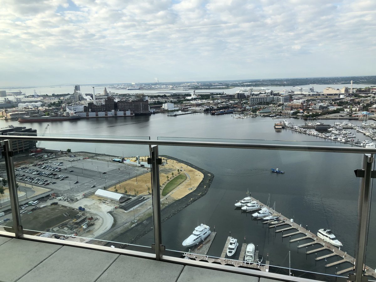 valeriealewis's tweet photo. Our view from the conference room at #OTHC18 beats any I’ve seen! @JHUCarey @JohnsHopkinsSPH https://t.co/YvchnMZ3GN