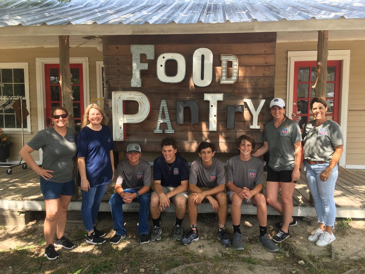 YMSLAggieland's tweet photo. Summer is in full swing! Members lend a hand to @andersonfoodpantry in Anderson, TX! More pantry info can be found on their Facebook page. #servicecrew #publicservice #communityfirst @chrisandjen98 https://t.co/aT6iDBUyHz