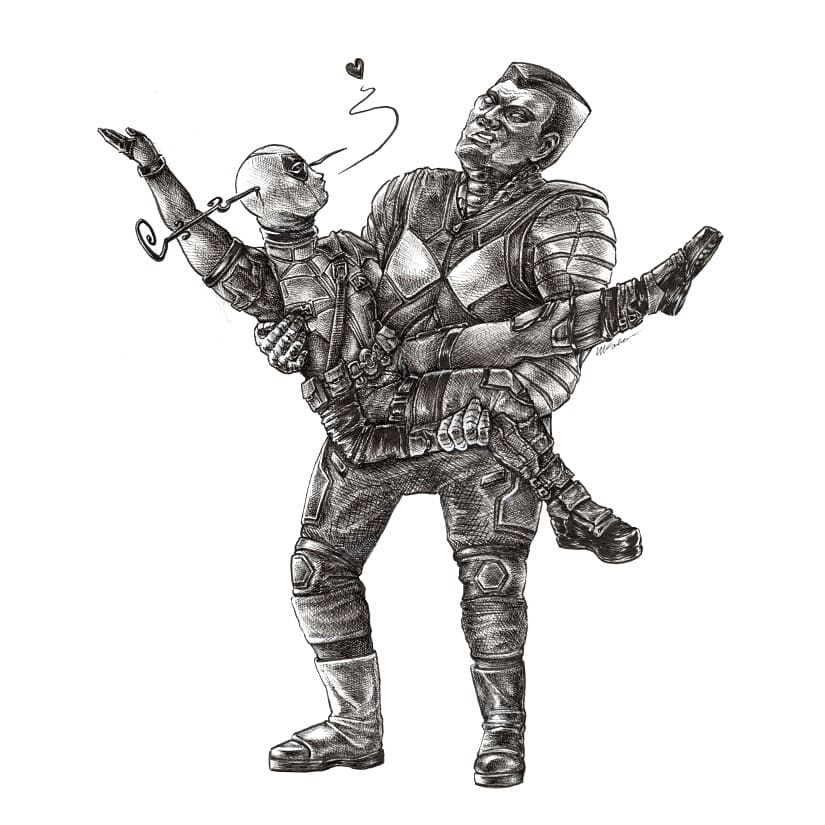 yozhikisblue's tweet photo. A small token of my appreciation for the new Deadpool movie just in time for Yeticon. I certainly can't deny this moment was memorable xD #poolossus #Deadpool2 https://t.co/AyK7NQsm84