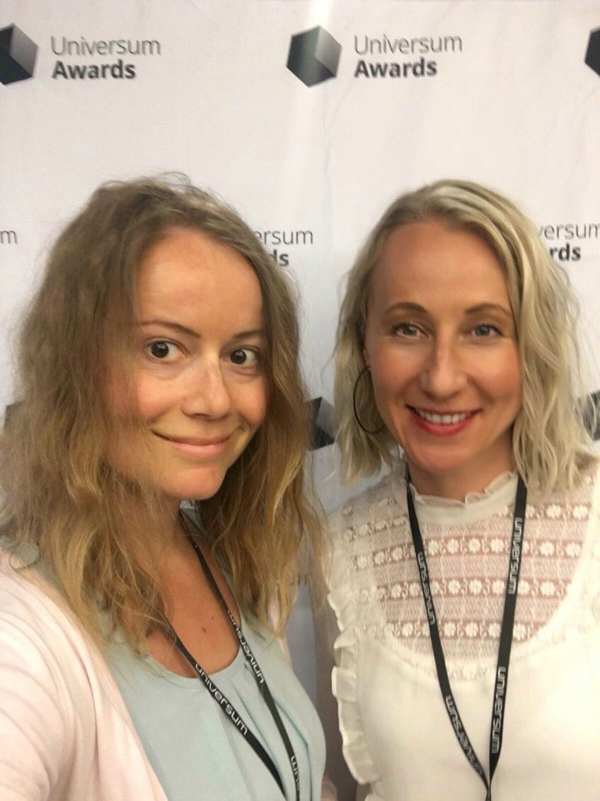 EssiKL's tweet photo. Sharing our teamwork experience in taking #employerbrand to social channels with Pauliina Tiainen at Universum Awards #hr #communications #MetsoLife #UA2018 https://t.co/a07Yu3W6F8