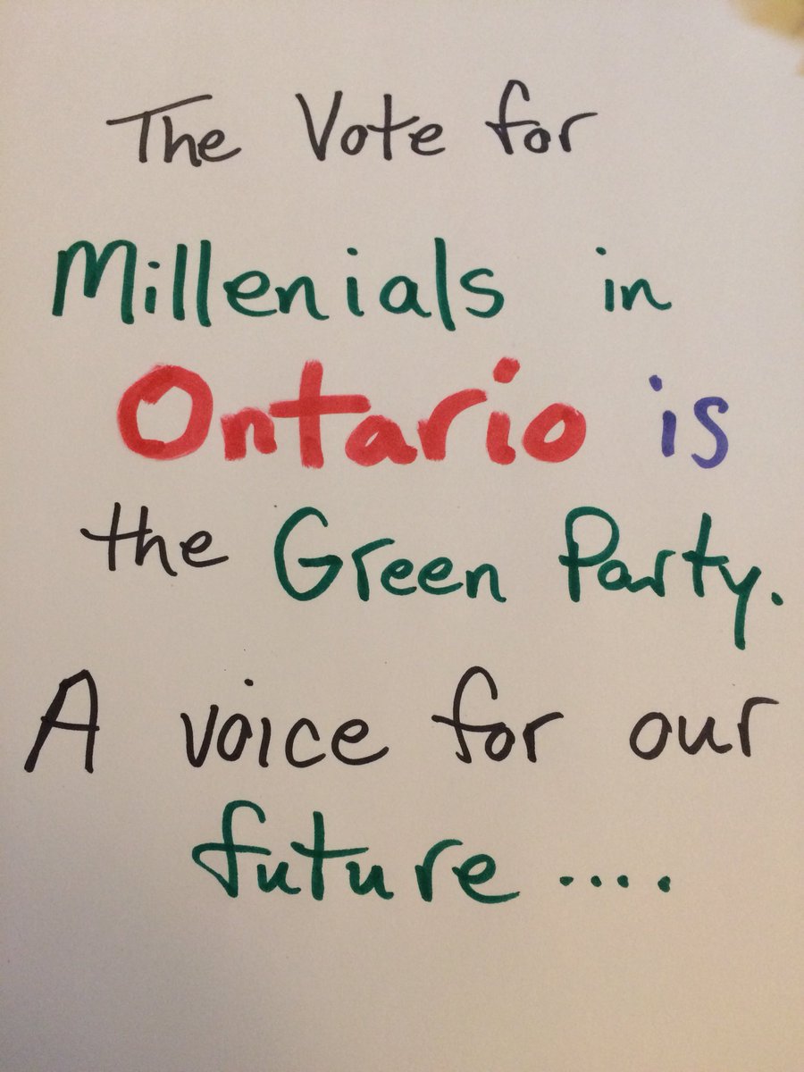 Peter_Ormond's tweet image. Most #Millenials choose the #GreenParty for a reason. We’re a new party for a new generation. #BeTheChange @justinbieber @younggreenscan @MikeSchreiner @OntarioGreens @LeoDiCaprio @CBCPolitics @CHCHTV @Twitter @instagram @facebook @UofT @uofg #ElectionDay #OntarioElections2018
