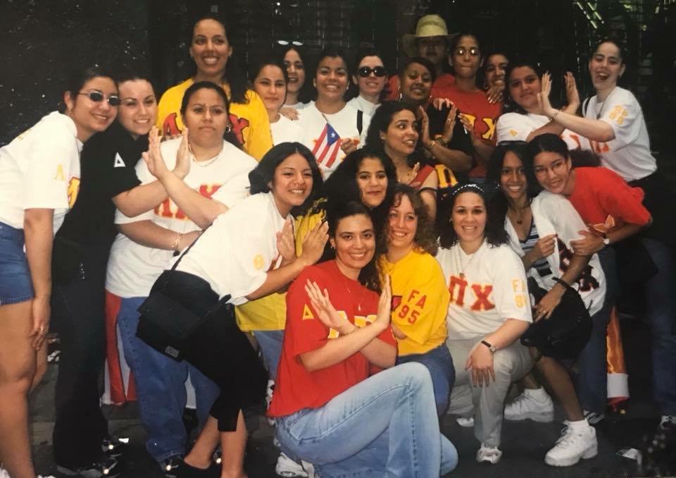LambdaPiChi's tweet photo. With our upcoming appearance this Sunday, June 10th in the NYC Puerto Rican Day Parade, hereβs a little #tbt to an early 2000βs parade. #LambdaPiChi #LaCulturaLatina #PRParade2018 #NYC https://t.co/EVVlu4tE8c