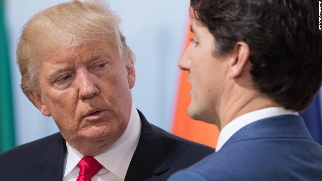 CNNPolitics's tweet photo. Exclusive: US President Trump invokes the War of 1812 in a testy call with Canadian Prime Minister Trudeau over tariffs https://t.co/BHHstSOK3C https://t.co/bKuZ1YLM2u