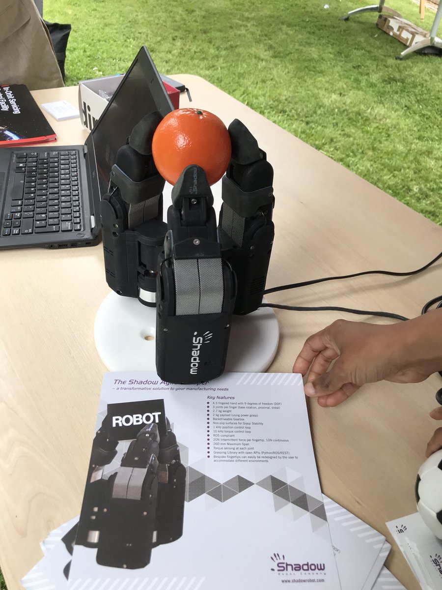 JoLPetty's tweet image. Great to see #shadowrobot at our UKRI people festival today, thanks Dr Guidipati