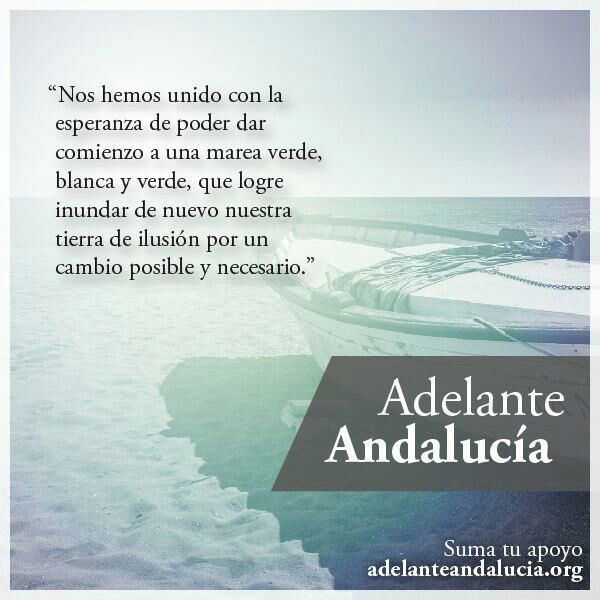 💚 Porque necesitamos ilusionarnos y volver a sentir que es posible, que juntas y juntos podemos darle a este pueblo lo que merece #AdelanteAndalucía 

✒️Firma adelanteandalucia.org