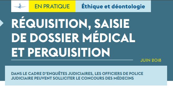 ordre_medecins's tweet photo. ⚖ Réquisition, saisie de dossier médical, perquisition... Dans le cadre d'enquêtes judiciaires, les officiers de police judiciaire peuvent solliciter le concours des médecins. Pour tout savoir 👉 https://t.co/MzSbl4xOtp https://t.co/cA2VcvpJrj
