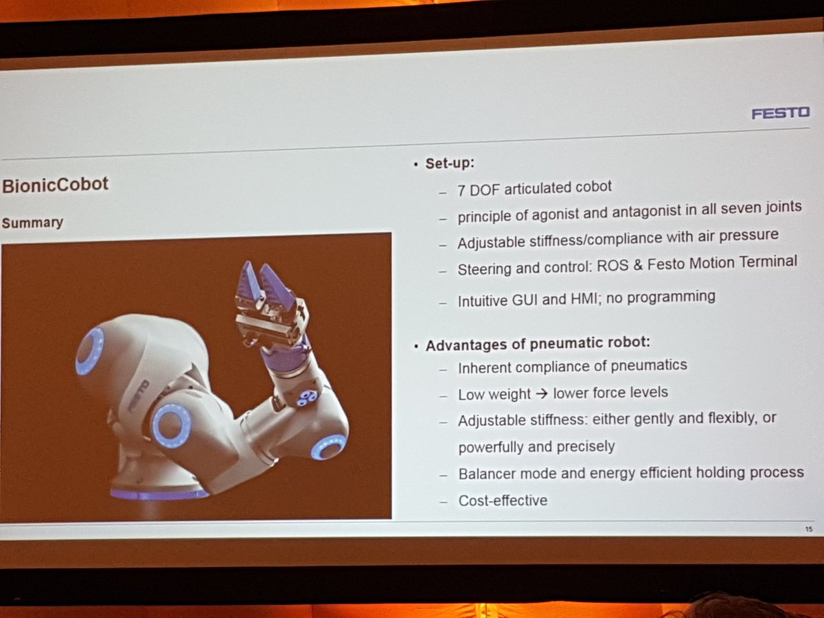 veen_wiebe's tweet image. De #BionicCobot de volgende stap in de samenwerking tussen mens en machine? Voor de techneuten: werk pneumatisch in plaats van elektrisch wat diverse voordelen biedt.