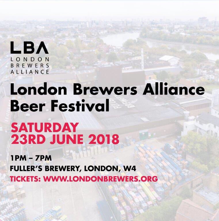 union_tavern's tweet photo. London Brewers Alliance Beer Festival @Fullers Brewery Sat 23rd June Going to be a good one #LBABeerFest #beergenius https://t.co/Ccg6LeZ3On