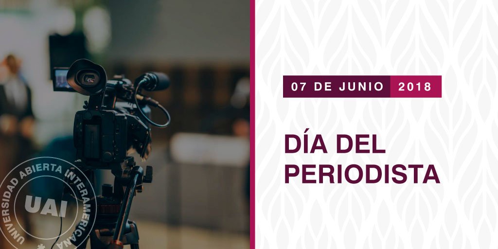 UAI_Univ's tweet photo. ¡Feliz día a quienes ejercen, estudian y enseñan esta apasionante profesión! #DiaDelPeriodista🎙️ https://t.co/hKIVPnllJ6