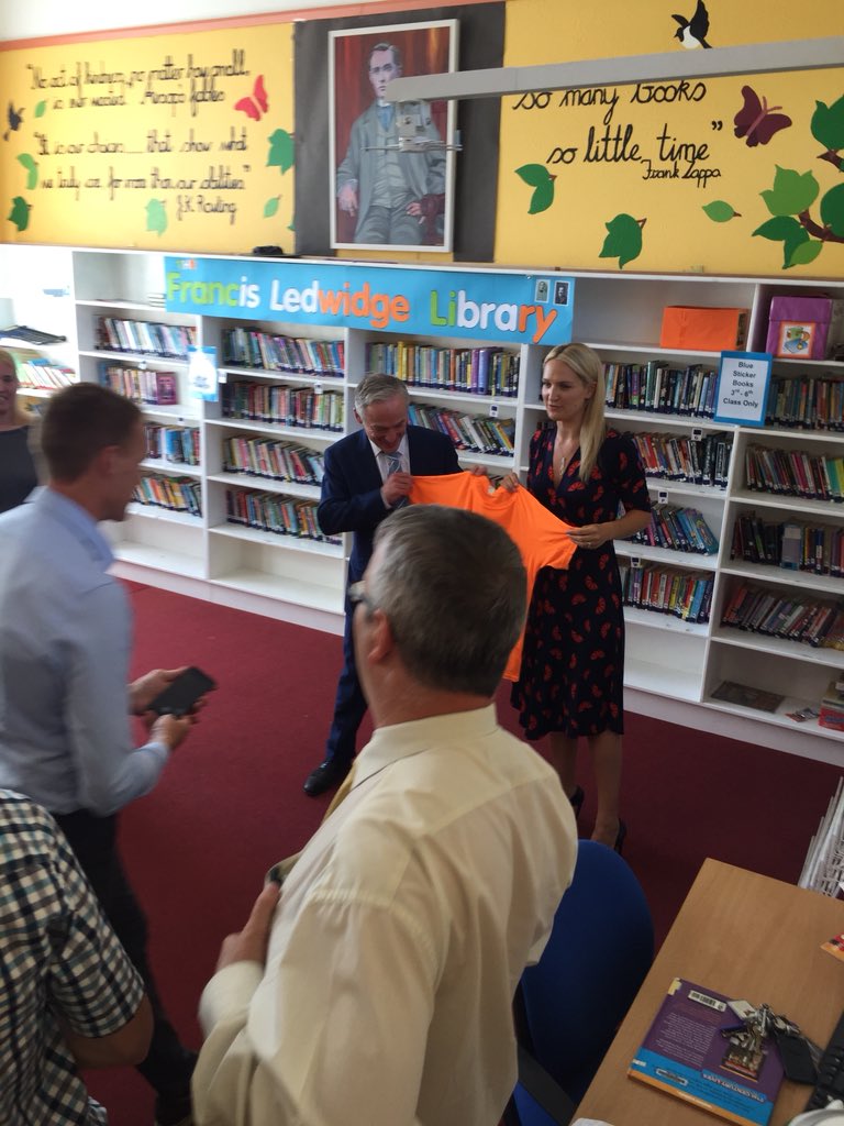 Bhí beirt ann! An t-aire oideachais agus aire sóisearach Richard Bruton agus Helen McEntee...