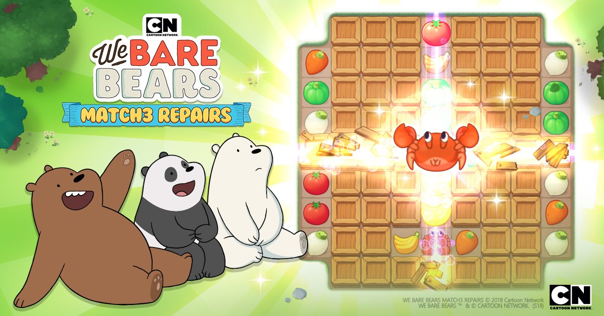 WBB_M3R's tweet photo. Do you know Captain Craboo can destroy all blocks in a cross?
It's a great way to break blocks easily without moves! 

Come &amp; try it!

#WeBareBearsMatch3Repairs https://t.co/hDGmwLNQXf