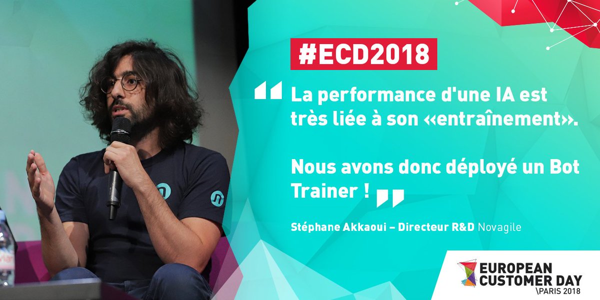 TSCDigitalFr's tweet photo. Entraîner une #IA pour la rendre encore plus performante... La clé ? "l'éducation" et la formation du #Bot #ECD2018 @novagile @meuble https://t.co/t00RM8NfpV