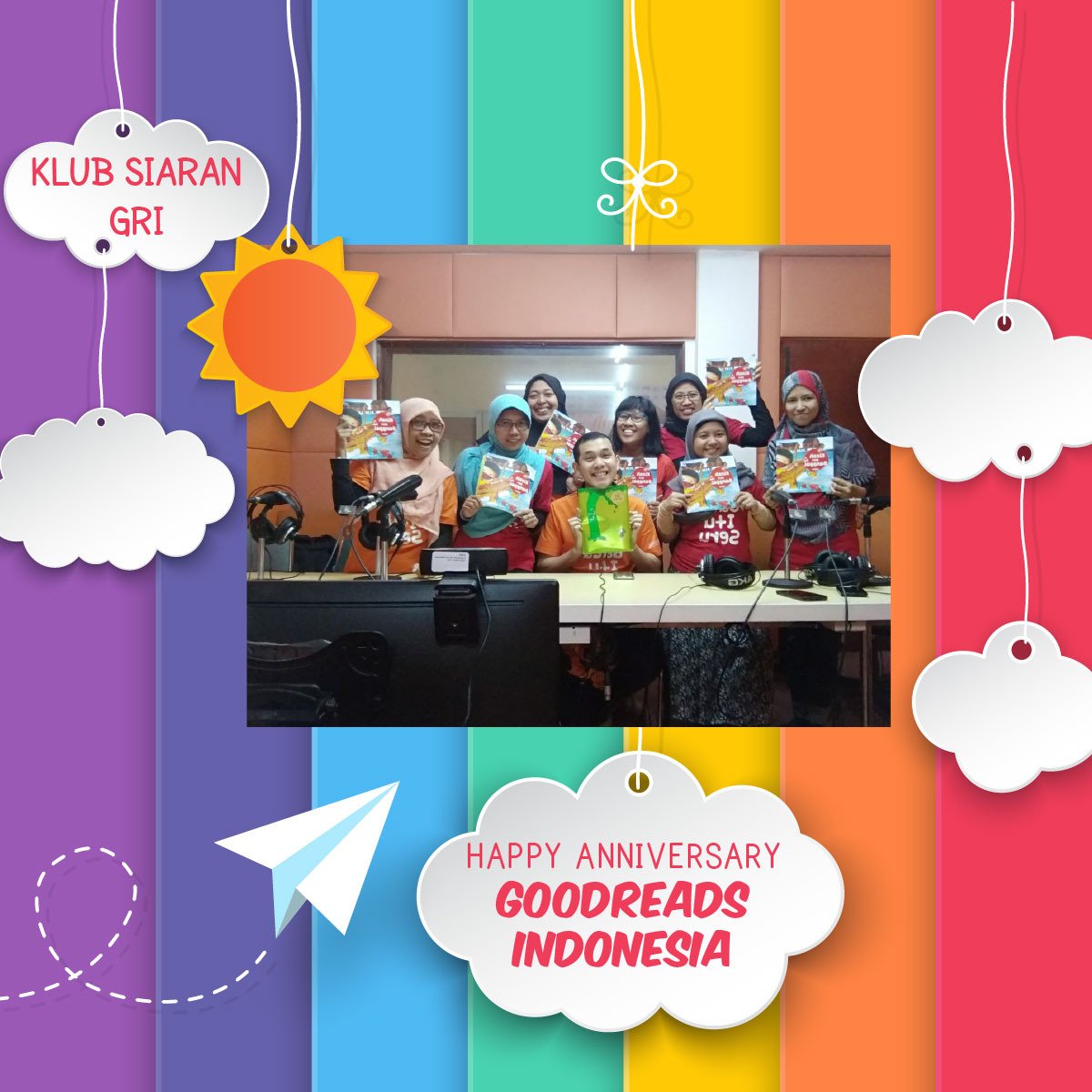 Berbagai kegiatan sudah Goodreads Indonesia selenggarakan. Mulai dari Klub Buku, Jelajah Buku hingga Festival Pembaca Indonesia .

Tak hanya kampanye internasional World Read Aloud Day yang kita suarakan tetapi juga #KlubSiaranGRI tiap sabtu pagi di <a href="/963RPKFM/">96.3 RPK FM Jakarta</a>  #11TahunGRI