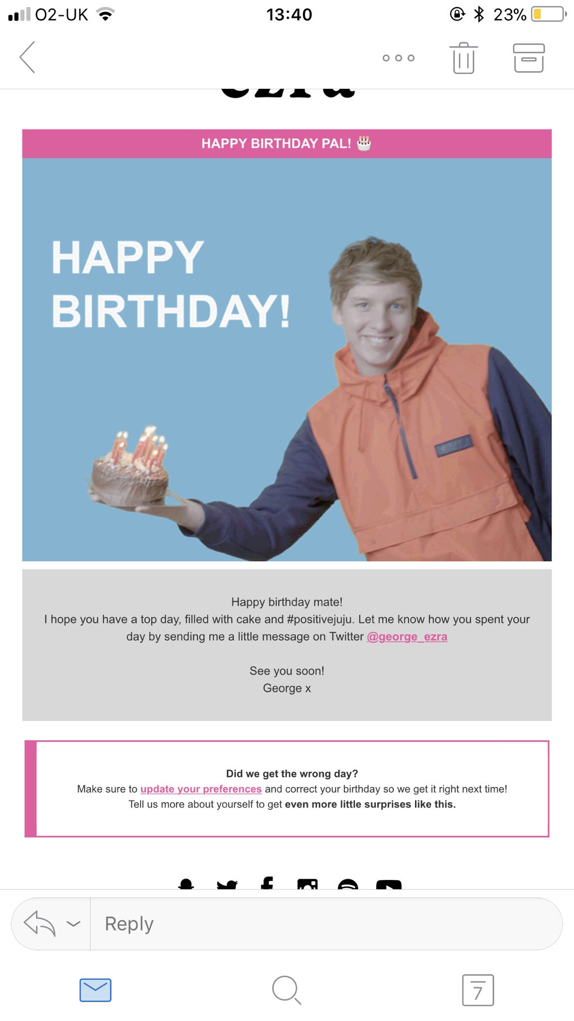 Ayyy loved seeing this in my inbox today! Happy birthday to you too! 