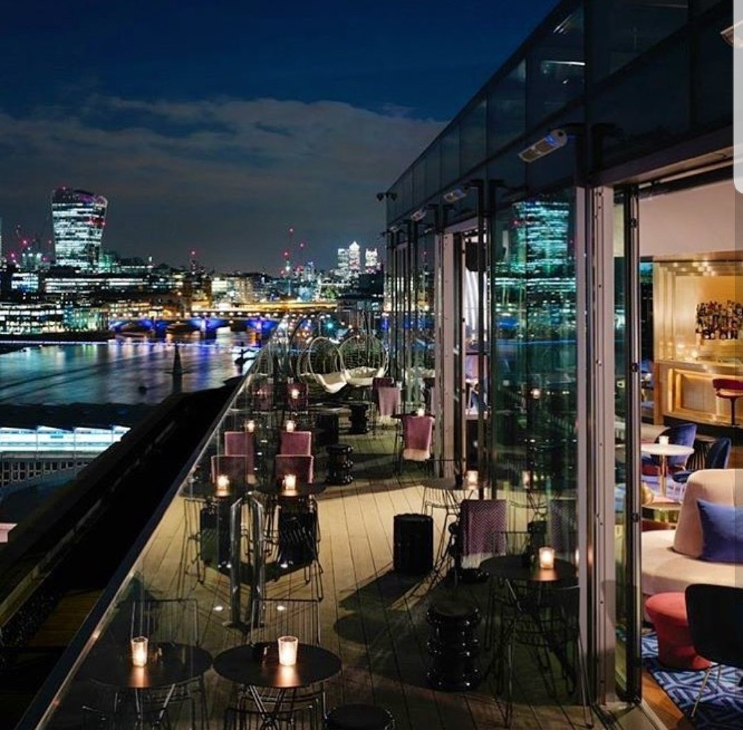 Rumpus Room, a rooftop bar 12th floor, with amazing views of London and a very chill vibe