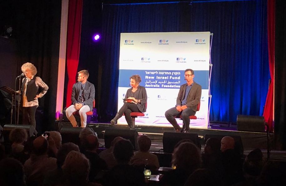 BtSIsrael's tweet photo. Our book tour of "Kingdom of Olives and Ash" has arrived in Melbourne! @DebWhitmont hosted our very own @AGvaryahu &amp; author Assaf Gavron   which spoke to the Jewish community about the reality of occupation which we were sent to uphold as soldiers, and of the struggle to end it https://t.co/qFtStabh5f