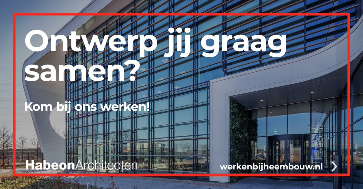 Bekijk onze vacatures hier: >>
habeonarchitecten.nl/teamlid/www-we…