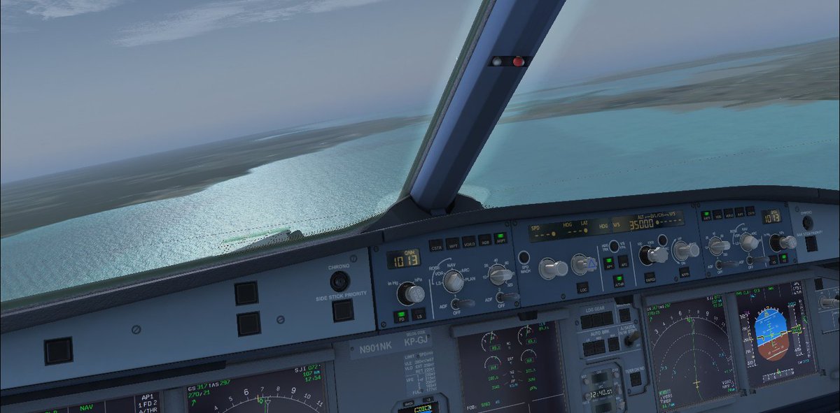 ajvan055's tweet image. #ThursdayThoughts  A nice view from the cockpit, makes me think of Florida (which I'm not, heading to ACY) @vatsim #flightsims