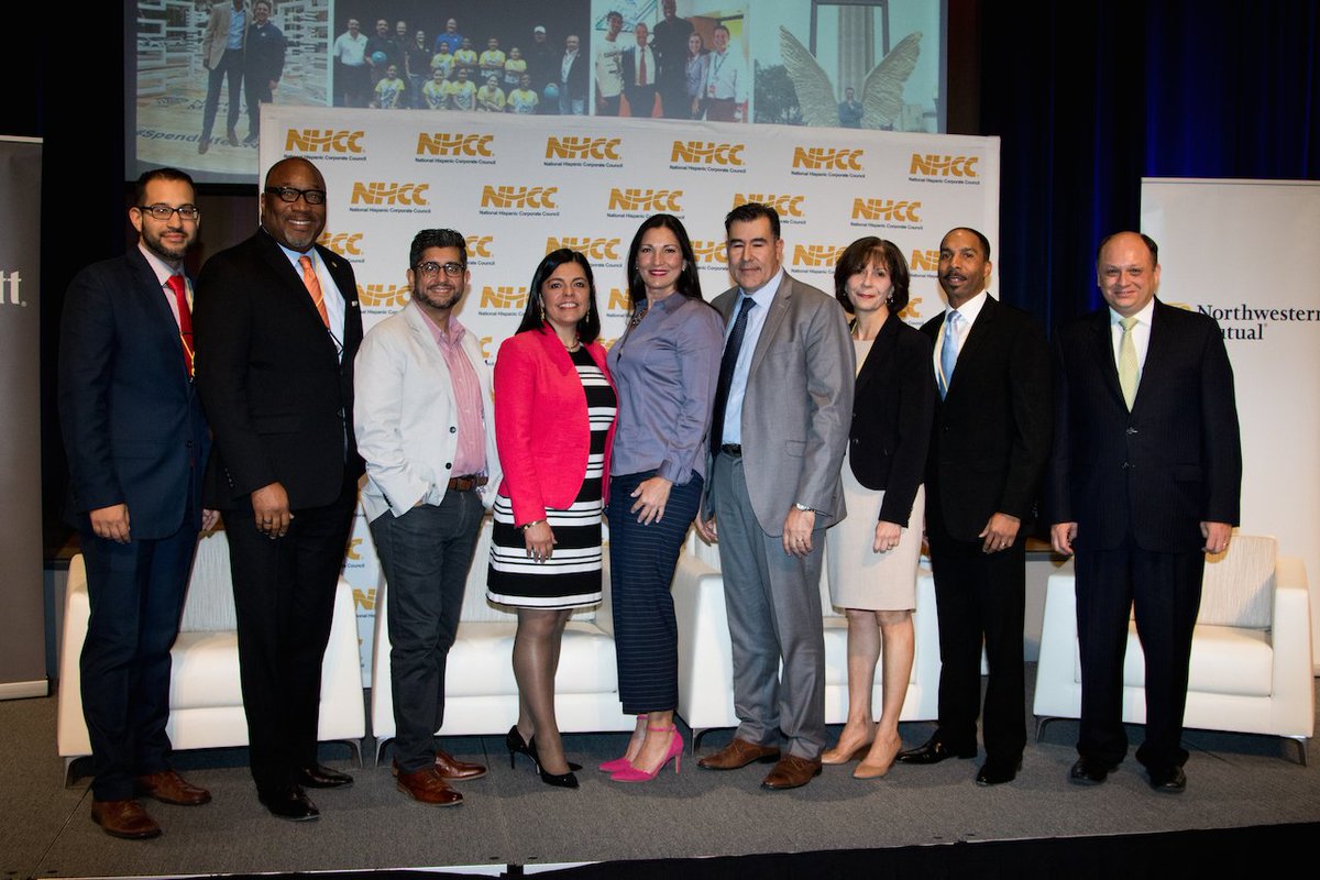 NHCCorg's tweet photo. #NHCC board members and leadership at 2018 #NHCCSummit representing @Shell @ShellDiversity @HermanMiller @StateFarm @WilliamsUpdates @Boeing @RedCross @CrackerBarrel @OctavioHM71 @eduardoarabu https://t.co/vA9XoNCSKa