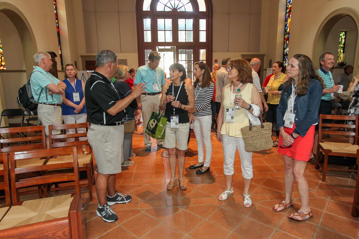 PC_Alumni's tweet photo. Alumni had a chance to tour the campus transformation at @providencecol during #PCReunion2018. Check out more photos from Reunion Weekend at https://t.co/Pml40o8mMe. https://t.co/8nU5aem2LE