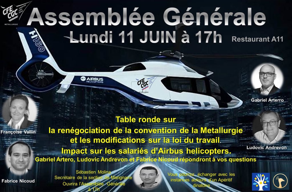 cfecgcah's tweet photo. Assemblée générale lundi 11 juin à Marignane avec @ludovicandrevon @gabfd https://t.co/GEenmZvtht