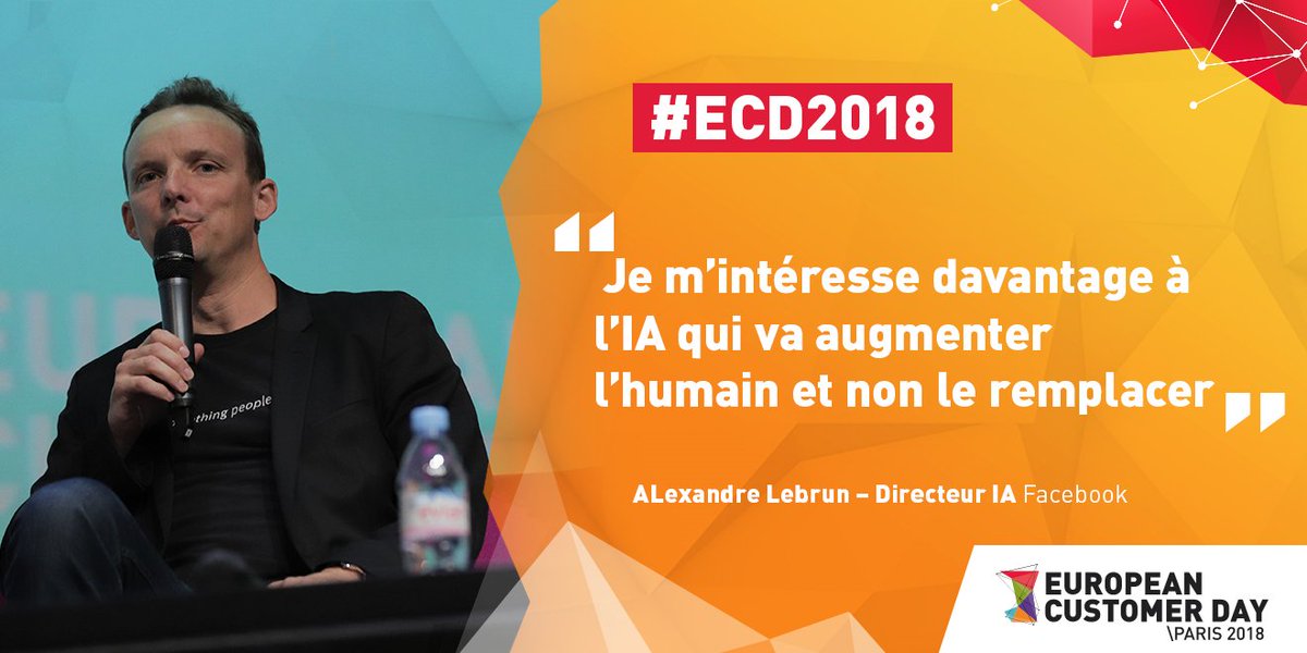 TSCDigitalFr's tweet photo. Tous sont d'accord, l'#IA ne doit pas remplacer l'humain mais l'augmenter ! #ECD2018 #Futur #Innovation #Facebook @lxbrun https://t.co/8mbbEOPioF