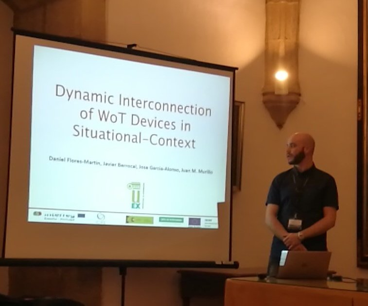 jberolm's tweet photo. In the @icwe2018 PhD symposium, @dfloresma starts his presentation about the coordination of IoT devices. Great work! #icwe2018 https://t.co/tGnWxJ7gCI