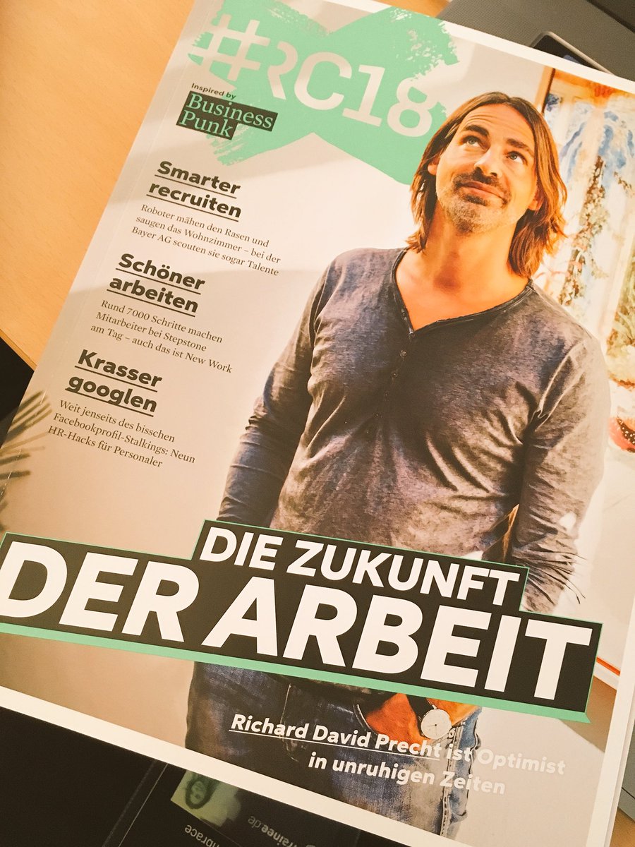 trainee_de's tweet photo. #Precht redet! Und er klingt dabei so wie er auf dem Cover des #RC18-Magazins aussieht! https://t.co/vNjJuH8vFz